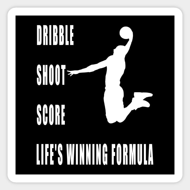 Dribble, Shoot, Score: Life's Winning Formula Sticker by Double You Store